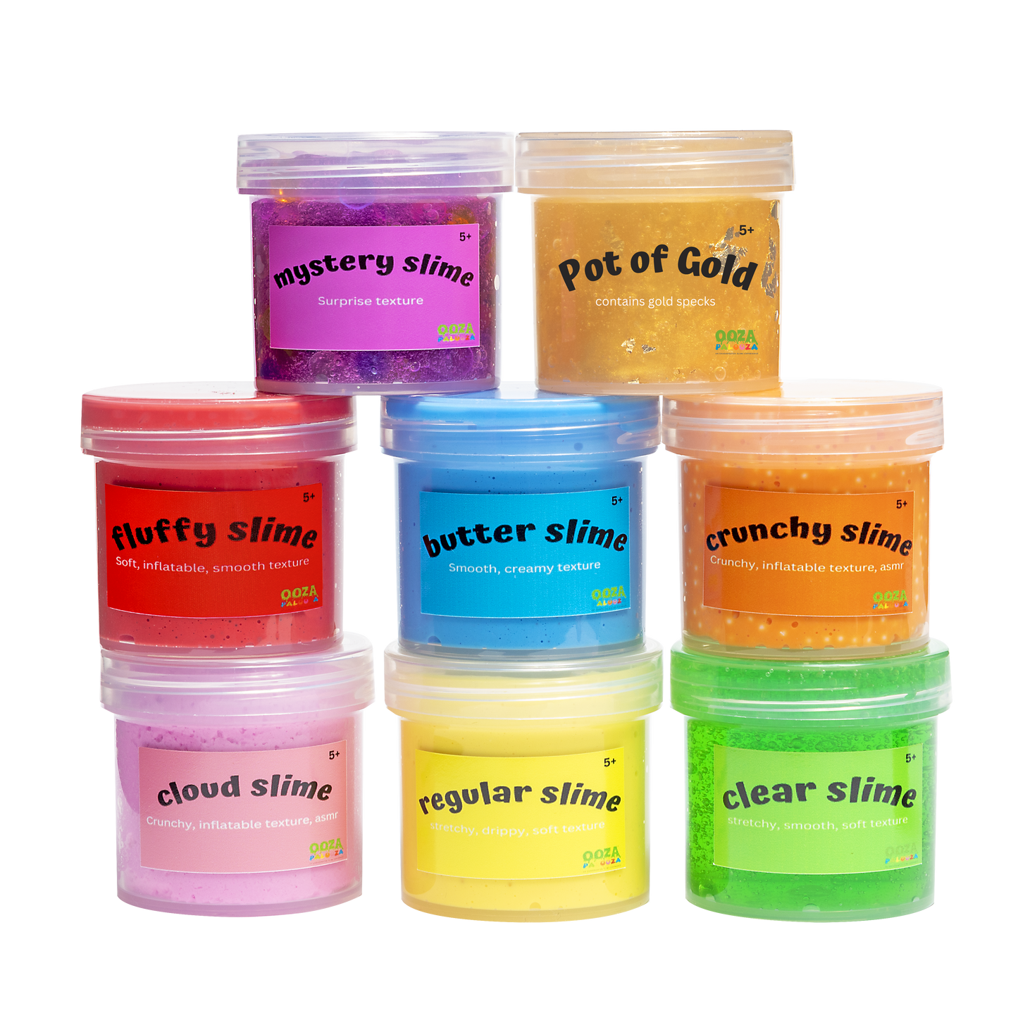 Rainbow Slime Textures Set of 8